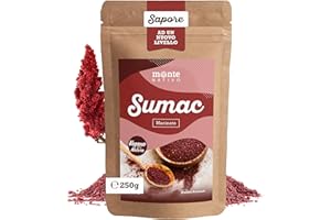 Condimento sommacco macinato (250g) Monte Nativo | Vegano | Sumac per cucinare | Cottura e cottura senza glutine | Sumak Spezia Superfood
