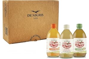 De Nigris 1889 Cofanetto Benessere Aceto Di Mele con Madre Non Filtrato e Biologico, Mela, Curcuma & Zenzero 3x500ml | Aceto Di Mele Biologico Non Pastorizzato Senza Glutine | Aceto Di Mele Con Madre