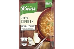 Knorr Zuppa Cipolle, Piatti Pronti Knorr con Verdure da Agricoltura Sostenibile, Senza Coloranti, Fonte di Fibre, 61 g