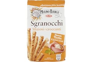 Mulino Bianco Grissini Sgranocchi Croccanti, Perfetti come Snack, 210 g [L'imballaggio può variare]