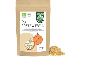 Cipolle Croccanti BIO 200g di Alpi Nature, Cipolle Arrostite, Fiocchi di Cipolla Essiccati, Senza Glutine, Vegani, Senza Olio di Palma Aggiunto