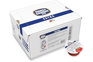 Menz&Gasser Confettura Extra di Fragole Monodose Premium Quality, con Frutta, 100% Made in Italy, 100 Porzioni x 25 g