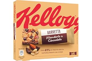 Kellogg's Barretta Mandorle e Cioccolato, 128g