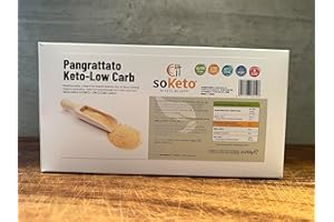 Keto Pane Grattuggiato 500 gr per Dieta Keto-Pan grattato per panare con pochissimi carboidrati (Ig>2)