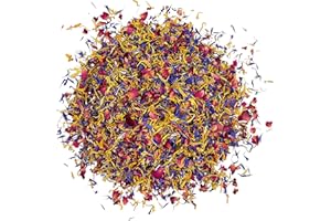 Miscela Di Fiori Primaverili - Rosa Commestibile, Fiordaliso E Calendula - 10g Fiori Commestibili Di Qualità Culinaria Premium - Perfetta Per Bevande, Torte E Delizie Culinarie