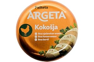 Patè di Pollo Squisito Premium ARGETA – 14 Lattine di Patè Eccellente e Delizioso – Aroma Natura – Senza Conservanti e Senza Glutine – 1330 Grammi (95 Grammi per vasetto x 14)