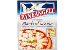 Paneangeli Lievito di Birra Mastro Fornaio, Lievito Disidratato per Pizze, Focacce, Pani Speciali e Dolci, Lievitazione Naturale Fuori dal Forno, Vegano, Bustone da 3 Buste da 7 g Ciascuna