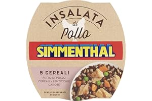 Simmenthal - 5 Cereali: Insalata di Petto di Pollo con 5 Cereali e Verdure Selezionate, 1 Lattina da 160 gr