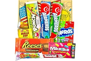 Heavenly Sweets | Scatola regalo di dolci americani | Scatola di dolciumi | Cesto di dolci americani al cioccolato | Cesto assortito per compleanno, Festa Del Papà, festa della mamma, Pasqua