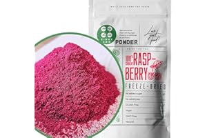 Polvere di Lamponi Disidratati | Frutta Liofilizzata In Polvere | Lamponi Liofilizzati Vegan Lamponi Essiccati | Frutti di Bosco Disidratati Frutti Rossi Freschi Polvere | Freeze Dried Raspberry