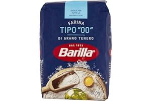 Barilla Farina di Grano Tenero Generica, Farina di Tipo 00 con Grano 100% Italiano, Ideale Per Preparazioni Dolci e Salate, 1 kg